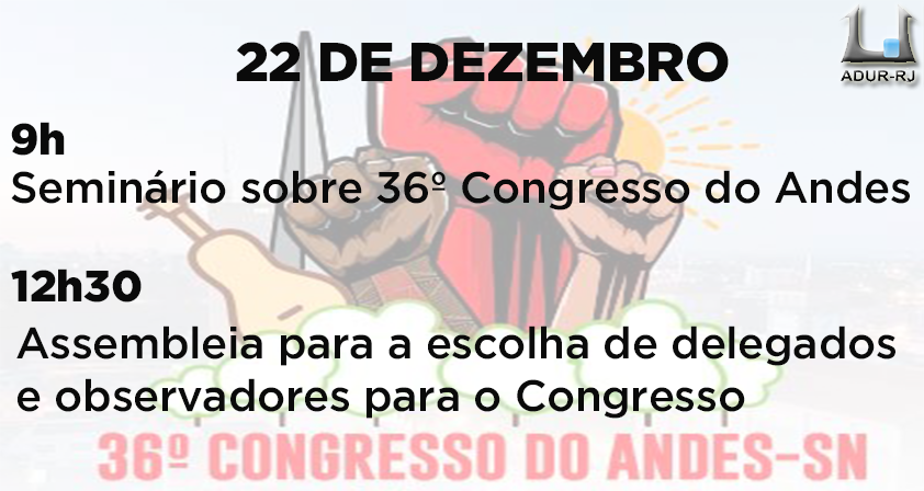 Seminário e Assembleia sobre Congresso do Andes