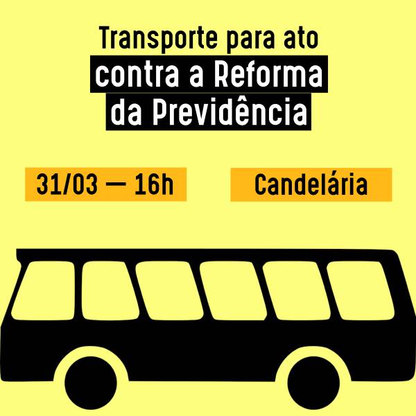 Transporte para ato no Rio