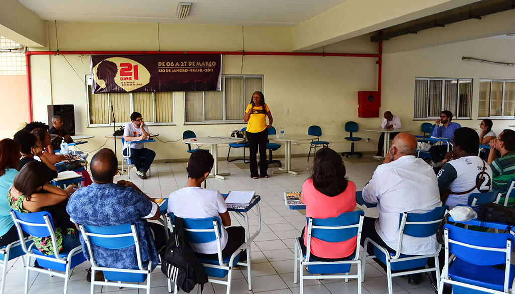 A atividade aconteceu no pátio do Instituto Multidisciplinar. Foto: Pamela Machado