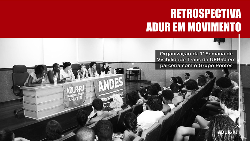 Retrospectiva ADUR em Movimento: Semana da Visibilidade Trans