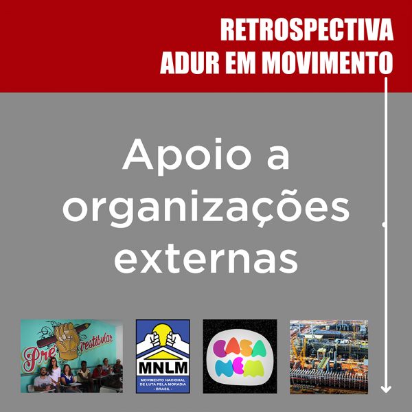 Retrospectiva ADUR em movimento: Apoio à organizações externas