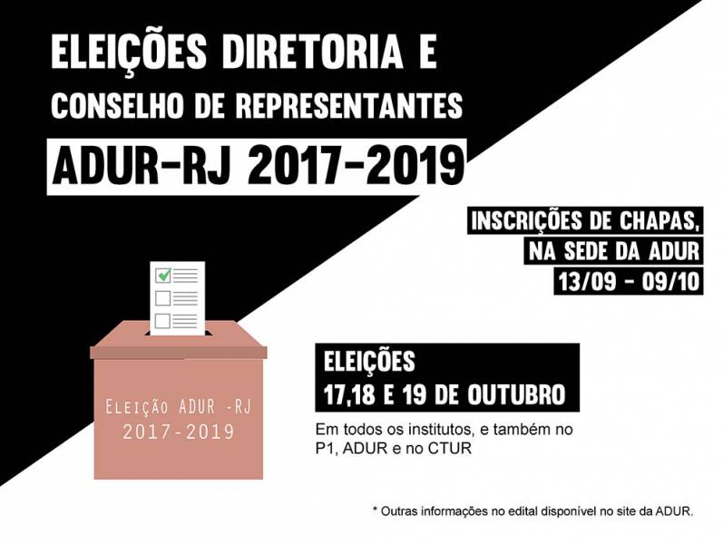 Eleições ADUR-RJ [Edital Retificado]