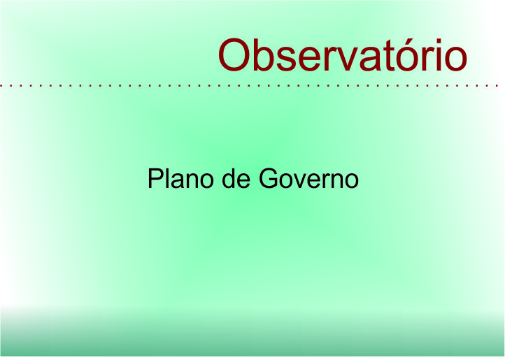 Plano de Governo