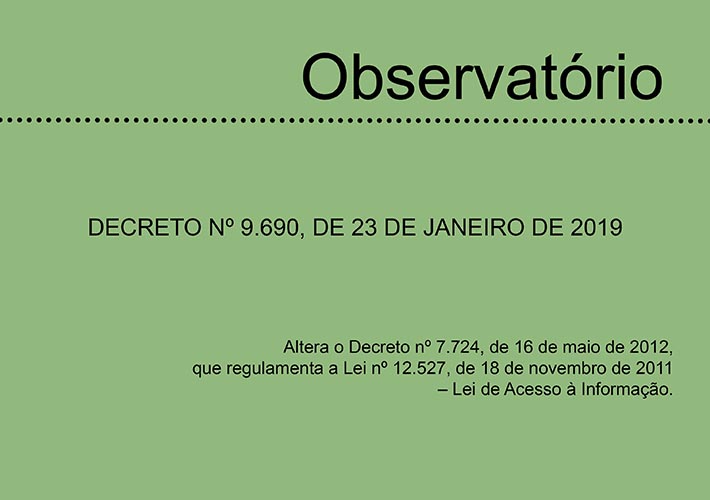 DECRETO Nº 9.690, DE 23 DE JANEIRO DE 2019