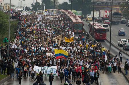 Universitários da Colômbia estão em greve desde outubro