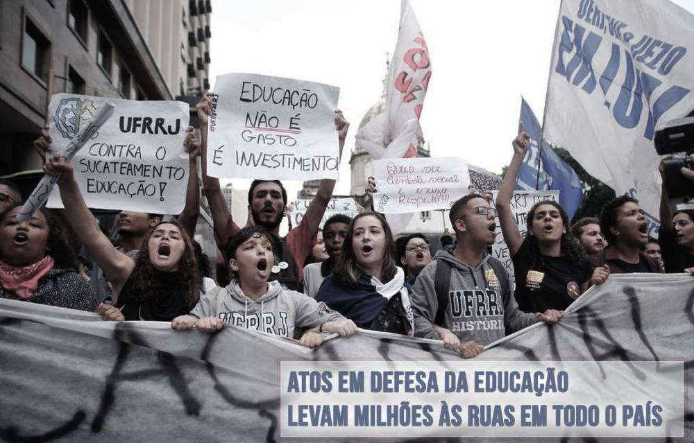 Atos em defesa da educação levam milhões às ruas por todo o país