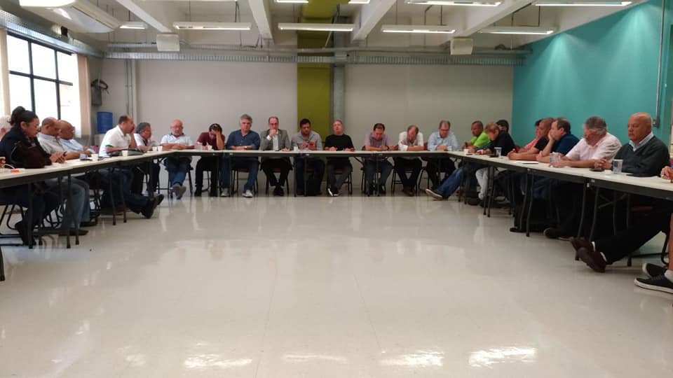 Em reunião, as dez centrais sindicais fizeram balanço da Greve Geral e organização para próximos passos da luta.