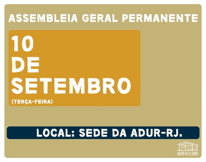 CONVOCAÇÃO DE ASSEMBLEIA GERAL PERMANENTE