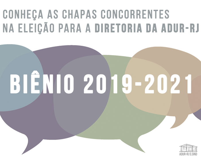ELEIÇÕES ADUR-RJ – BIÊNIO 2019/2021