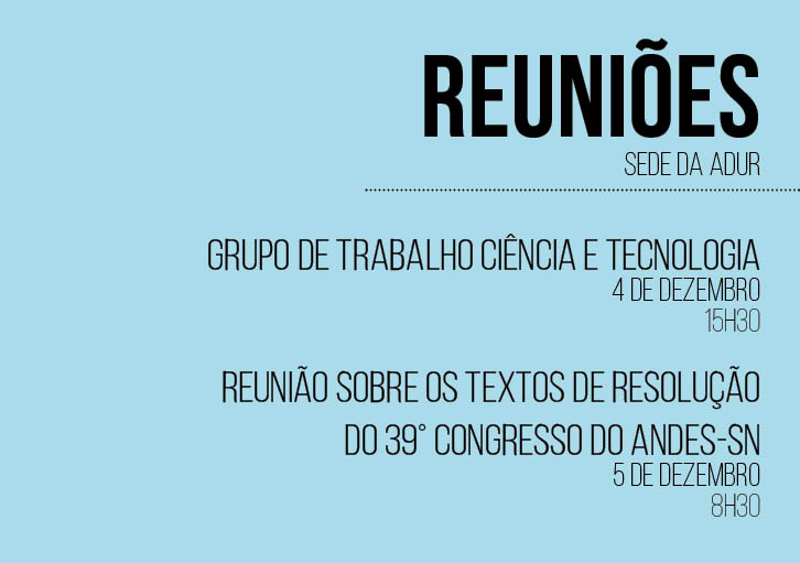 Reuniões na Sede da ADUR
