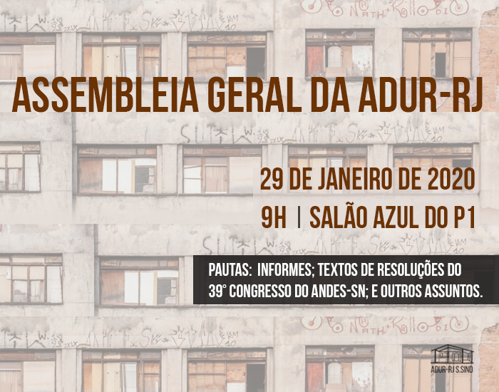 Assembleia Geral da ADUR