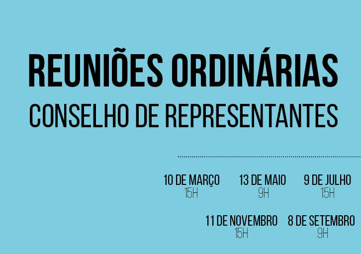 Calendário de Reuniões do Conselho de Representantes