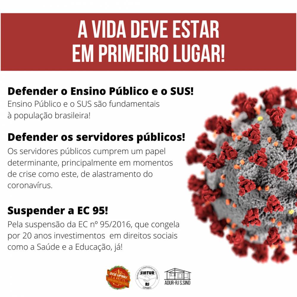 A vida deve estar sempre em Primeiro Lugar