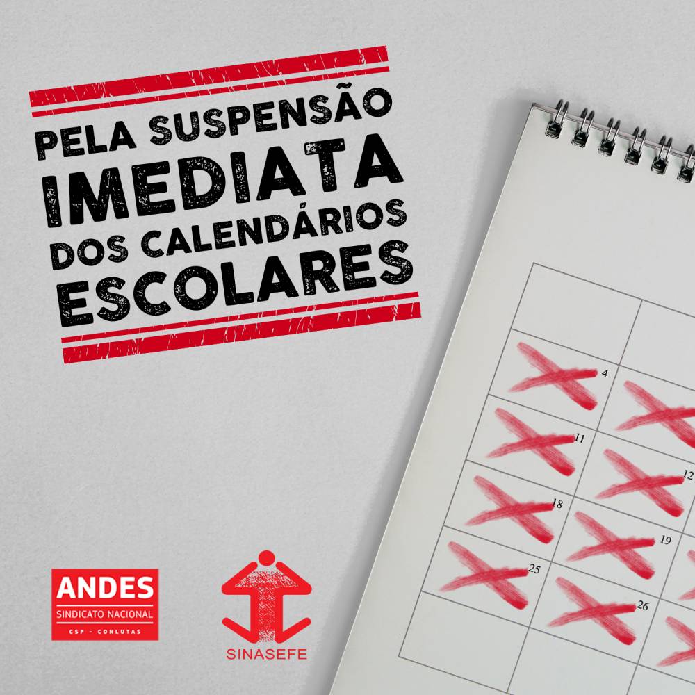 Entidades do setor da Educação defendem suspensão do calendário escolar em todo o país