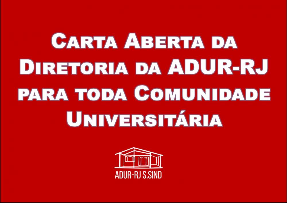 Carta Aberta da Representação da ADUR no CEPE do dia 3 de julho