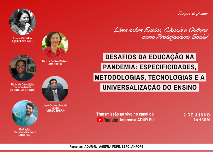Mais uma live do projeto Terças de Junho