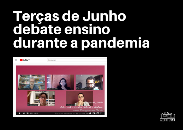 Terceira live do projeto Terças de Junho debate “Ciência, Ensino e a Pós-Graduação como alternativas à defesa da Vida”