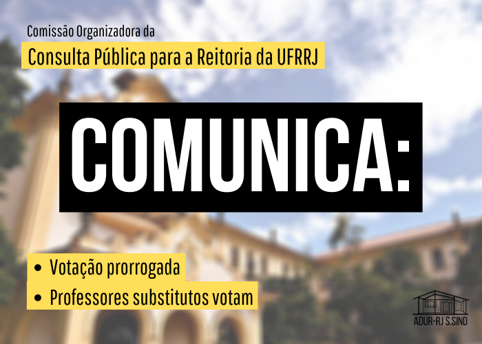 Comunicado à comunidade universitária
