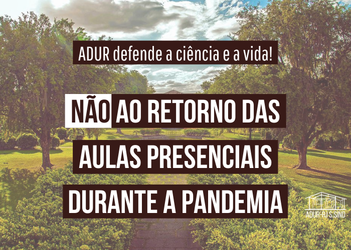 Nota da Adur-RJ sobre o retorno das aulas presenciais