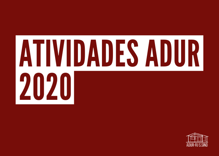 ATIVIDADES ADUR 2020