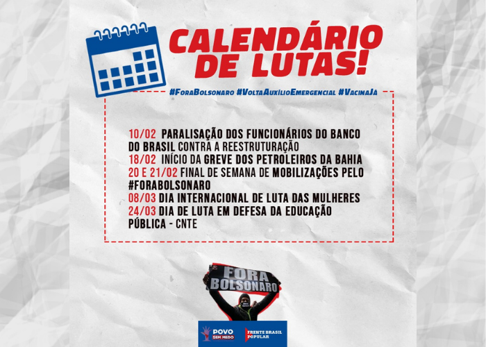 Calendário de Lutas Fevereiro/Março
