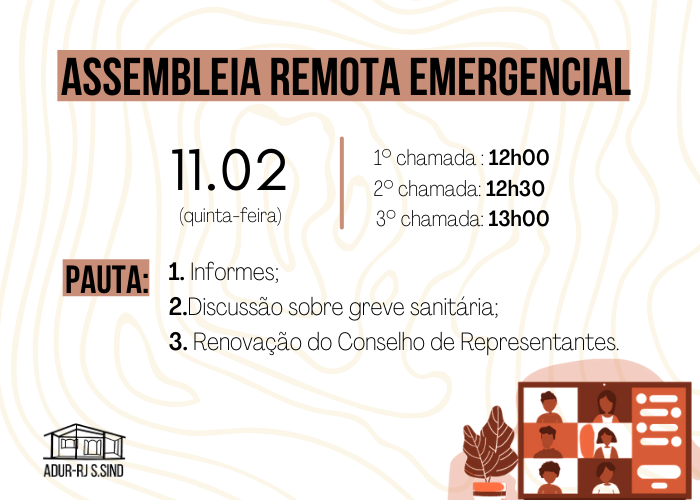 Convocação para Assembleia Remota Emergencial