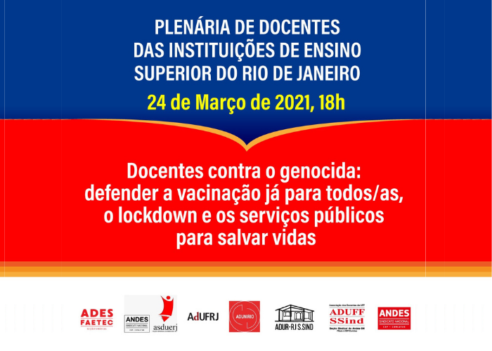Plenária Docentes Contra o Genocida