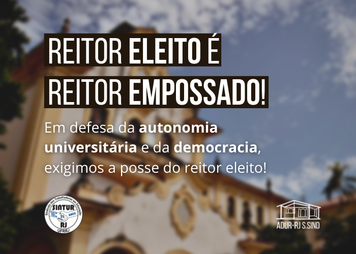 #ReitorEleitoÉReitorEmpossado
