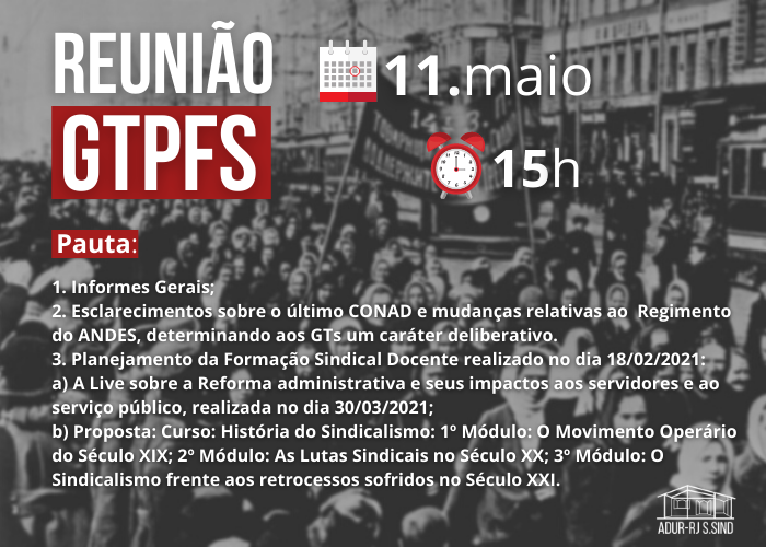 Reunião do GTPFS