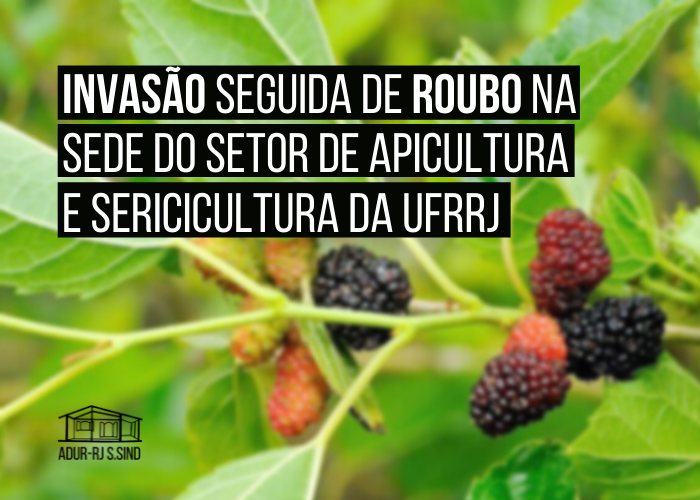 Invasão seguida de roubo na sede do Instituto de Apicultura e Sericicultura da UFRRJ