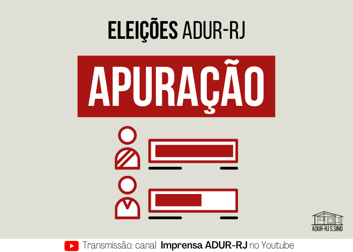 Apuração dos votos da eleição da ADUR será transmitido ao vivo