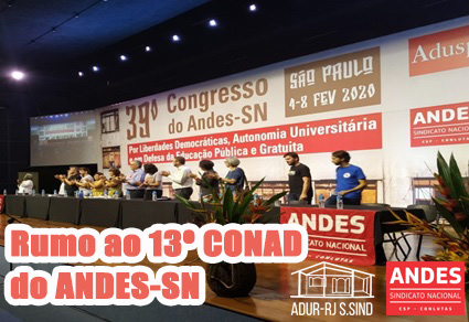 Rumo ao 13º CONAD do ANDES-SN