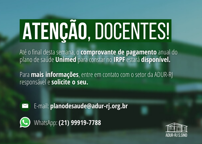 Informe da ADUR-RJ