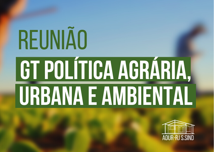 Próxima quarta, 16/02: Reunião do GTPAUA da ADUR-RJ