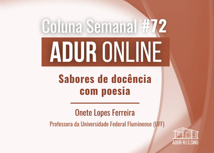 ADUR Online #72: Sabores de docência com poesia