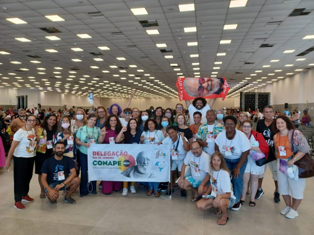 No Rio de Janeiro, o Fórum Estadual de Educação organizou a Conape Rio. Foto: Fabiana Rodrigues (Acervo Pessoal)