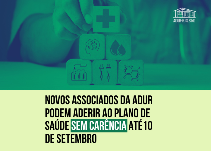 Novos associados da ADUR podem aderir ao Plano de Saúde Unimed sem carência a partir de outubro