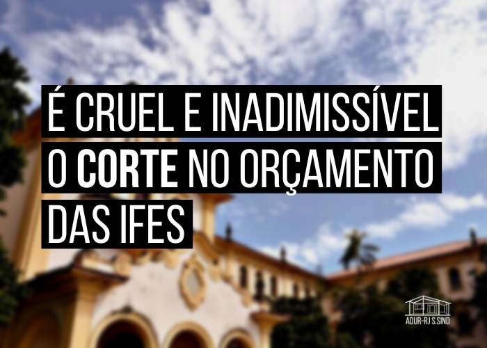 Não vamos permitir os absurdos do governo em relação à Educação 