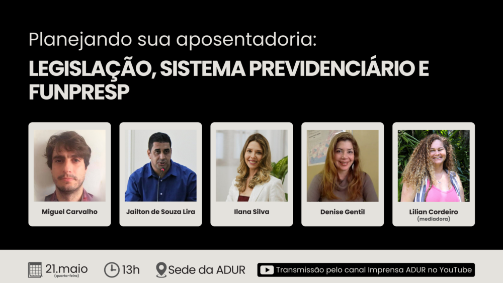 Você, docente da UFRRJ, já pensou sobre a sua aposentadoria?
