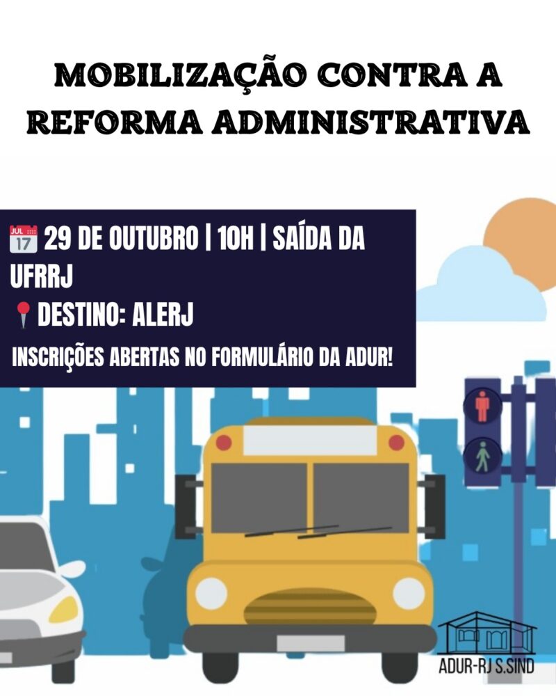 Ato contra Reforma Administrativa no RJ